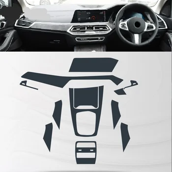 Pre BMW G05 X5 2019 2020 Interiéru Vozidla stredovej Konzoly Transparentné TPU Ochranný Film Anti-scratch Opravy Film Príslušenstvo Prerobit
