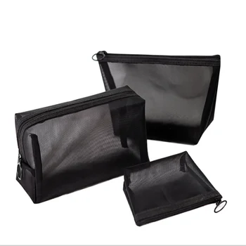 1pcs Kozmetická Taška Čierna Oka Transparentné Veľkú Kapacitu Wash Bag Unisex Móda Oka Cestovné Skladovanie Taška