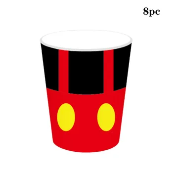 Disney Mickey Mouse Tému Party Jednorázový Riad Dekorácie 8-osoba Package Strana navrhne Riad Detí Večera Súbor