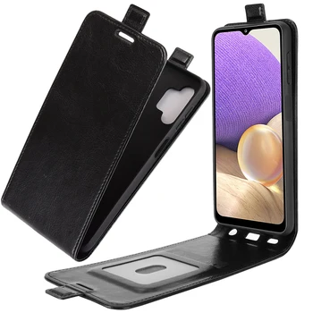 Pre Samsung Galaxy A32 5G Prípade Flip Kožené Prípadoch Na GalaxyA32 5G Kvalitné Vertikálne Peňaženky, Kožené puzdro Stráže Protector