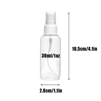 25Pcs 50Ml+30Pcs 30 ml Sprejová Fľašu Transparentné Naplniteľné Prázdne Plastové Hmly Cestovná Fľaša pre Esenciálne Oleje DIY krásy produktu