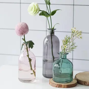 Váza Obývacia Izba Sušené Kvety Nordic Iny Štýl Sklo Transparentné Kôpor Domáce Dekorácie Doplnky, Vázy Pre Domy
