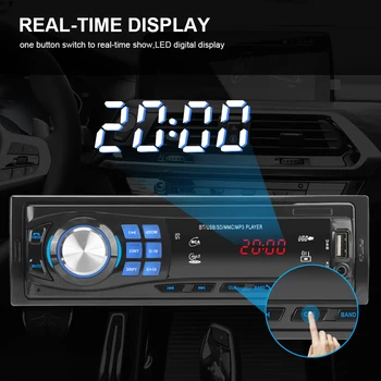 1Din 12V Auto Rádio Audio FM Vysielač, MP3 Prehrávač Autoradio Stereo Bluetooth Súprava Truck 4x4 Automobilového Príslušenstva, Elektroniky