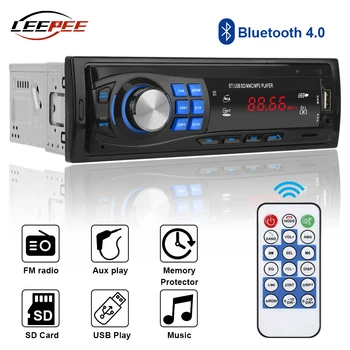 1Din 12V Auto Rádio Audio FM Vysielač, MP3 Prehrávač Autoradio Stereo Bluetooth Súprava Truck 4x4 Automobilového Príslušenstva, Elektroniky
