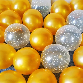 20pcs 12 palcový Latexové Balóny Set Star Jasné, Ružové Zlato Balóny Svadobné Dekorácie Baby Sprcha Narodeninovej Party Dodávky Domova