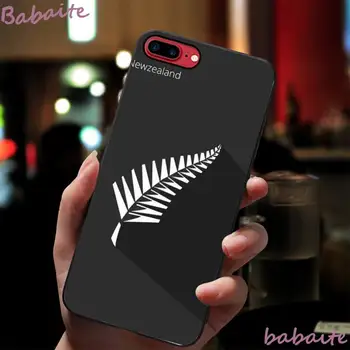 Babaite NZ Nový Zéland Black Flag TPU Telefón puzdro Pre iPhone 8 7 6 6 Plus X XS MAX 5 5S SE XR 11 11pro promax 12 12Pro Promax