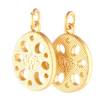 12pcs 23400 Zlatá Farba Lotus Koreňový Prívesok Charms Pre Šperky, Takže Náramok, Ručne vyrábané Doplnky.