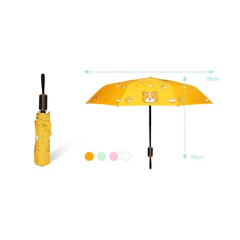 YADA Módne Cartoon Krásny Pes Corgi Dáždnik Pre Ženy UV Rainproof Dáždnik Parasol Dážď Ručná Skladacie Dáždniky YD200149