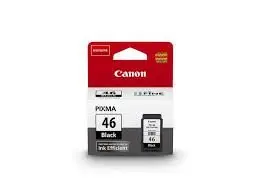 Canon PG-46 Čierne Originálne Kazety (koniec kazety kompatibilné diery a pripravené)-Canon Pixma E404/E414/ E464/ E484/ E474 Jasné Tlač