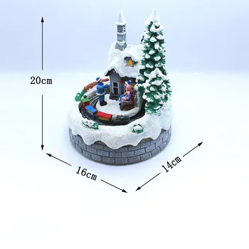 Vianočné Snow Dome Vianoce Parný Vlak Vianočný Darček Domova Hudby Svetelný Dom Firmware Nový Rok Dekorácie, Ozdoby
