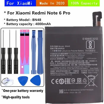 BN48 Batérie Pre Xiao Redmi Poznámka 6 Pro Note6 Pro Telefón Batérie 4000mAh Vysokou Kapacitou Náhradné Batérie + Nástroje
