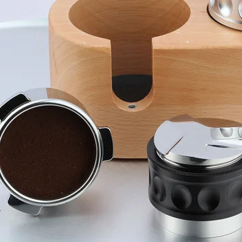 58mm Kávy Distribútor & Tamper Dual Head Kávy Leveler Hodí Nastaviteľná Hĺbka - Profesionálne Espresso Strane Tampers