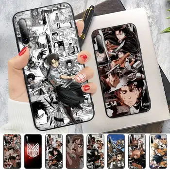 Anime Útok Na Titan Manga Čierny Matný Mobilný Telefón Kryt puzdro Pre Xiao Mi 6 A2 8 10 Lite 9 Se 9t Pro A1 Poznámka 10 Lite