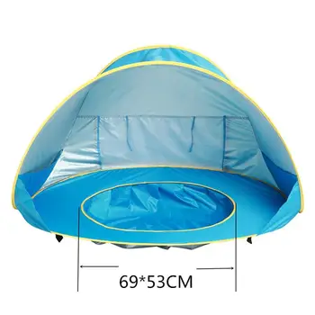 Skladacie Camping Stan je Ľahký Dieťa Batoľatá Hračky Dom Cestovné Pláž, Slnko Útulku UV Ochrany Pet Stan