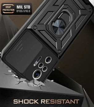 Móda Brnenie Shockproof Prípade Pre Xiao POCO X3 NFC Mi 11 Lite 4G Redmi Poznámka 10 Pro Max Kryt Poznámka 10S Držiteľ Krúžok Telefón Funda