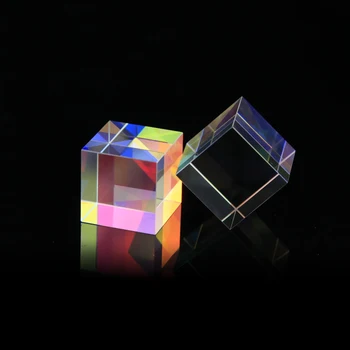 12.7*12.7 mmColor syntéza beam splitter kríž dichroickým kocka RGB prism optické sklo trojuholníkového tvaru hranola učí spektrum fyziky
