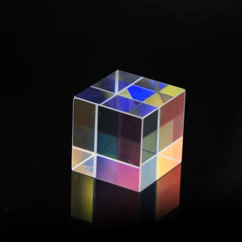 12.7*12.7 mmColor syntéza beam splitter kríž dichroickým kocka RGB prism optické sklo trojuholníkového tvaru hranola učí spektrum fyziky