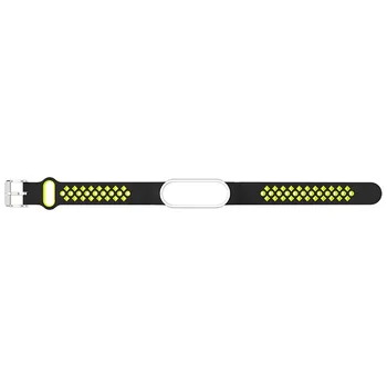 Watchbands pre Mi Pásmo 5 4 3 Športové Silikónové Hodinky Remienok Dva-Farba Otvor Dizajn pre Xiao Mi Band 3 4 5 náramku Náramok