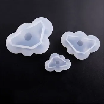 Nové Transparentné Silikónové Formy Sušené kvety Živice Dekoratívne Plavidlá DIY 3D Stereoskopické Cloud Formu Epoxidovej Živice Formy Pre Šperky