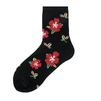 Rastlina Vietor Púpava Slnečnica Kvet, Bavlnené Ponožky Tvorivé Rose Skate Bežné Ženy Streetwear Zábavné Kawaii Krátke Ponožky Happy