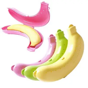 Prenosné Banán Prípade Banánov Držiteľ Vonkajšie Roztomilý Cestovné Banán Chránič Úložný Box Ovocie Šetrič Kontajner Keeper pre Deti Obed