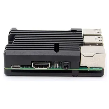 Raspberry Pi 3 Hliníka, Kovové Veci, Hliníkový Pasívny Chladiaci Box Shell Krytu S Napájanie Adaptér Pre Pi3 Model B 3B+