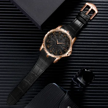 ONOLA značky jedinečný quartz hodinky pánske 2021 luxusné rose gold kožené hodinky módne bežné nepremokavé