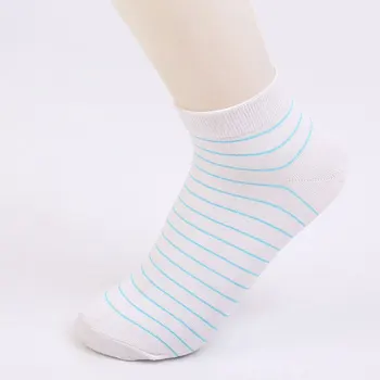 5 Párov/Veľa Bambusu Ženy Ponožky Jar A V Lete Módne Pruhované Tlač Harajuku Dievča Ponožky Žena Priedušný Členok Krátke Ponožky
