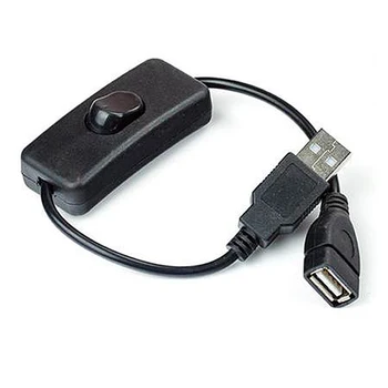 2A USB Samec Samica Predlžovací Kábel LED Svetlo, Bar Napájací Kábel pre Switch Kábel DC Napájanie, USB Kábel Pre Raspberry Pi Arduino