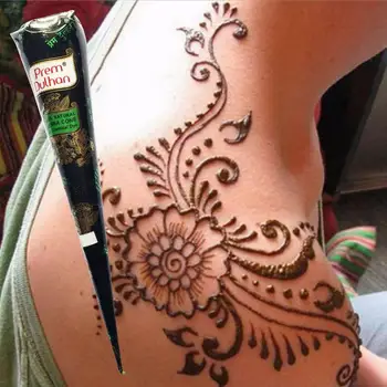 Henna Tetovanie Vložiť Červenej Krajky Svadobné Nepremokavé Tetovanie Nálepky Indické Šperky Art Tetovanie Kužeľ Krém