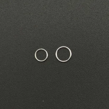 150 KS Oceľové Skok Krúžky v Blízkosti Kruh Rozdeliť Krúžok Konektor DIY Pre Šperky, Takže 5MM-6MM Otvoriť Jednu Slučku Príslušenstvo