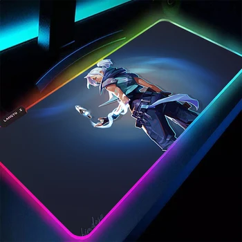 Luxusný Veľký Klávesnice Stôl Mat RGB Veľká Podložka pod Myš Hráč Veľké Mouse Mat Počítač Mousepad LED Podsvietenie Herné Mause Pad Valorant
