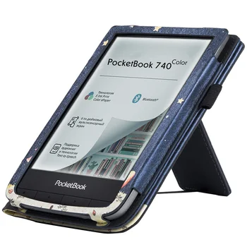 Kryt puzdro pre PocketBook 740 Farba/PocketBook 740 Pro/PocketBook 740 InkPad 3 eReader - so Stojanom/Remienok na Ruku/Auto Sleep/Wake