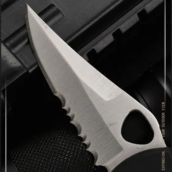 Skladací Nôž 3CR13 Vojenské Taktické Prežitie Vonkajšie Multifunkčné Nože Prenosné aplikácie Keychain Krúžok Ovocie fréza Poľovnícke Táborenie