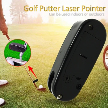 Mini Black Golf Putter Laserové Ukazovátko Uvedenie Vzdelávania Cieľom Line Corrector Zlepšiť Pomoc Nástroj Vonku Golf Praxe Príslušenstvo