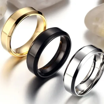 2020 Nové Predajné Classic Matný Krúžky Vysokej Kvality Minimalistický Nehrdzavejúcej Ocele Muži Ženy Svadobný Sľub, Darčeky, Šperky