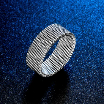 2020 prstene pánske nehrdzavejúcej ocele módy, Takže Flexibilné Čistý krúžok čierne Jednoduché tkanie krúžky Steampunk darčeky pre ženy Accessorie