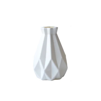 Hot Predaj Kvetinové Vázy, Dekorácie Morden Kvet Usporiadanie Obývacia Izba Origami Plastové Nordic Domáce Dekorácie Ornament Vázy