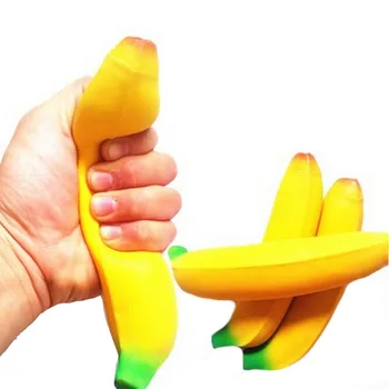 Squeeze Banán Gadget Ventilovať Stres Poistný Relaxovať Novinka Zábavné hračky, Zábavné Proti Stresu Loptu Hračky