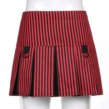 Retro Prekladané y2k Gotický Mini Sukne Ženy Vintage Módy Estetické Skladaný Sukne Harajuku Akademickej obce Oblečenie 2000s Cuteandpscho