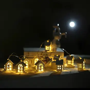 10 Svetlá LED Svetlo String Mini Drevo Dom Vianočný Stromček Visí Ozdoby na Dovolenku Stranou Domov Dekoroch Remesiel Vianočný Strom Decor