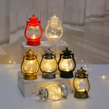 Flameless LED Sviečky Lampy Roztomilý Olej Lampa Vianoce, Halloween Sviečky s Led Svetlá Strana Svadobné Domáce Dekorácie Darček k Narodeninám
