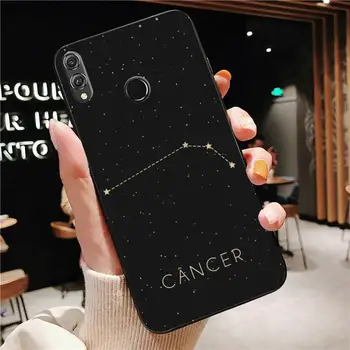 Yinuoda 12 súhvezdí znamenia zverokruhu Black Mobilný Telefón puzdro na Huawei P20 30 Lite Česť 8A 8X 10 10Lite 10i 20i 7C Y5 Y6