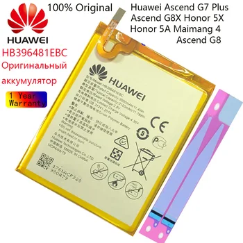 HB396481EBC Originálnu Batériu Pre Huawei Ascend G7 Plus / G8 / G8X / Česť 5A / 5X / Maimang 4 3000mAh Náhradná Bateria batary