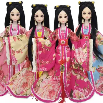 Staroveké Princezná Šaty Pre Bábiku Barbie Oblečenie Cosplay Tradičný Čínsky Štýl, Krása Kostým 1/6 BJD Príslušenstvo Dievča, Darček