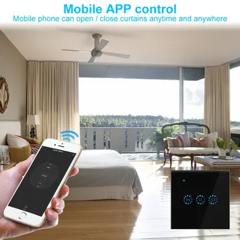 Bezdrôtové Tuya WiFi Smart Switch Záclonové Žalúzie, Rolety Prepínač Smart Home Prepínač Inteligentný Život Kontroly Alexa Domovská Stránka Google
