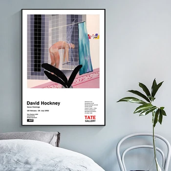 David Hockney umenie: maľba, abstraktné umenie, dekorácie, Fujiyama kvet série, antického umenia plagátu, obývacia izba umelecké dekorácie