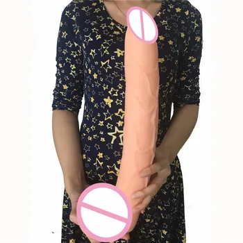 15.5 palcový super dlhé a husté análne dildo Veľký péro kôň obrovský penis realistického sexuálne hračky pre ženy pošvy stimuláciu análneho plnené