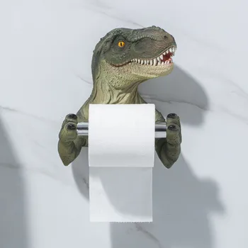 Dinosaurov Rolka Papiera Držiak na Stojan Toaletného Papiera Držiak na Tyrannosaurus Stenu Roll Papiera Držiak na Stojan Pre Kúpeľňa Domov
