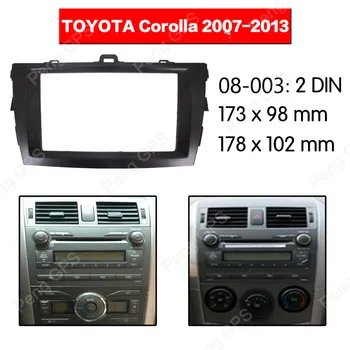 2 Din autorádia stereo Montáž, inštalácia fascia Pre TOYOTA Corolla na roky 2007-2013 Stereo Snímkov Fascias Prípojný Panel DVD Súprava Facia